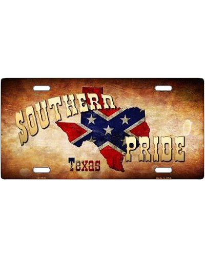Southern Pride Texas no fade car tag